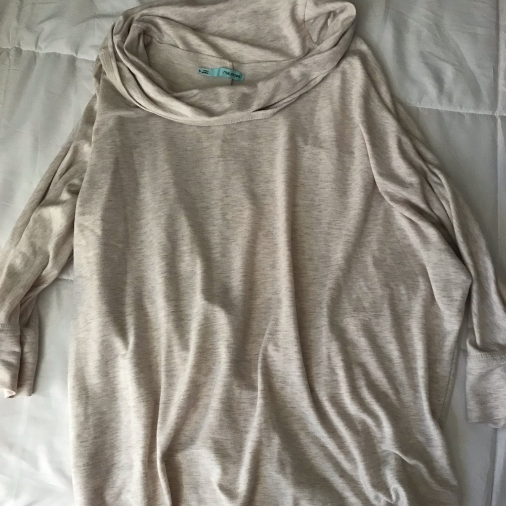 Lightweight cowel neck tunic